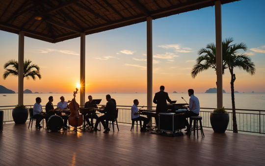 Concerts intimistes et soirées jazz au coucher du soleil en Thaïlande