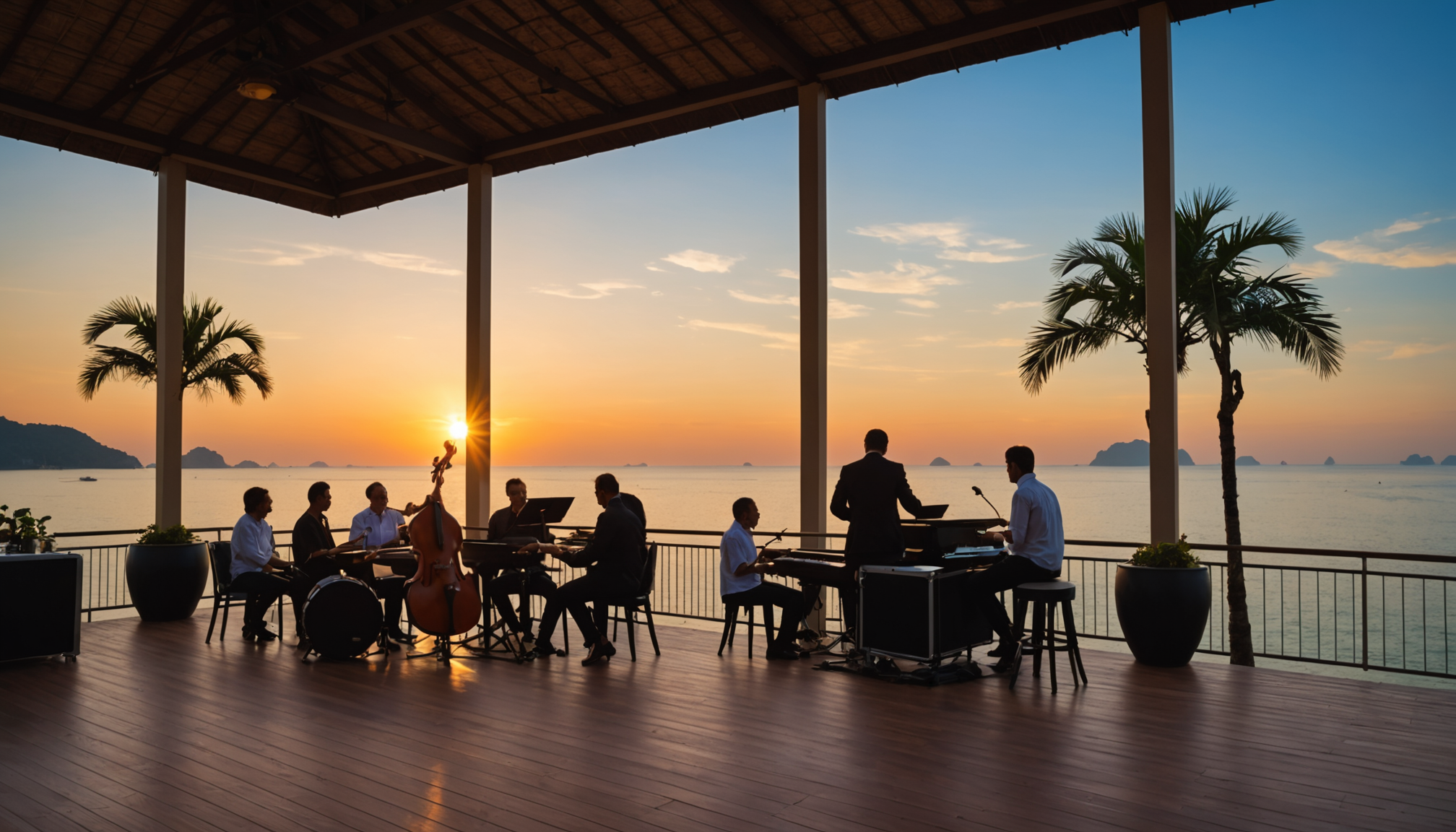 Concerts intimistes et soirées jazz au coucher du soleil en Thaïlande
