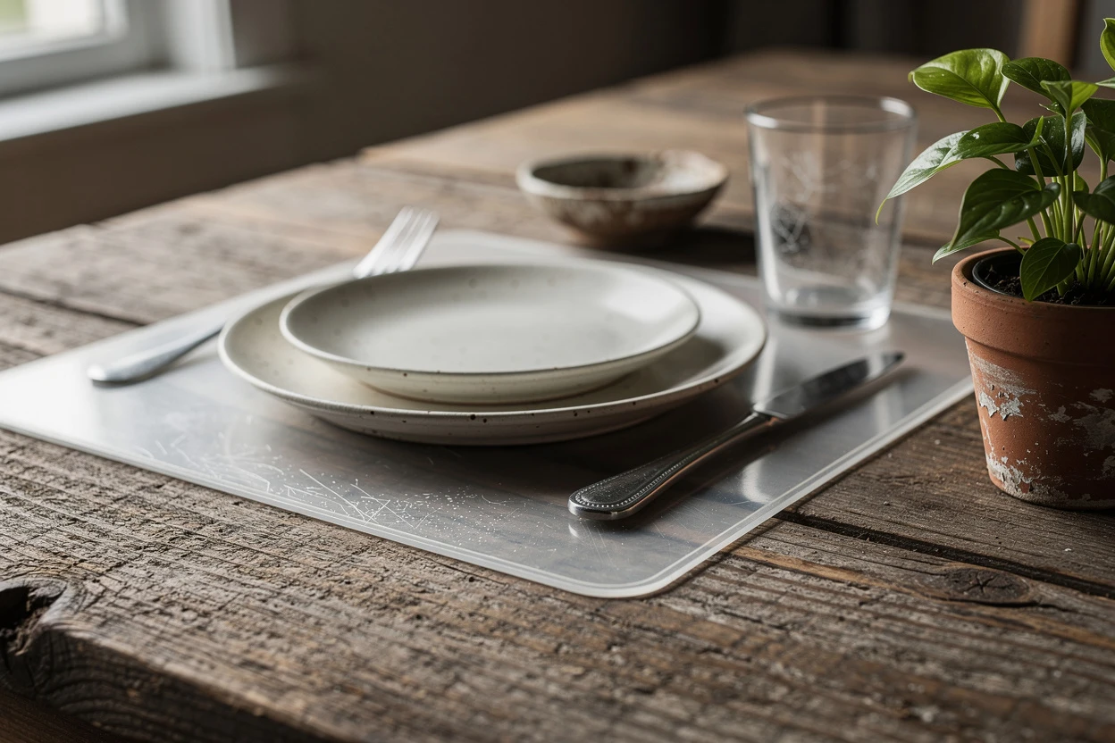 Écologique ou pratique ? Le dilemme du set de table plastique réutilisable