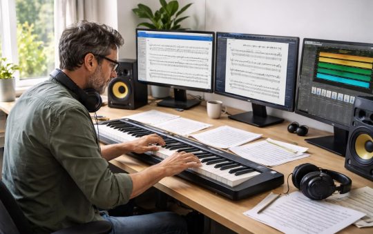 Applications pour musiciens avec MuseScore, Sibelius et GarageBand pour compositeurs professionnels