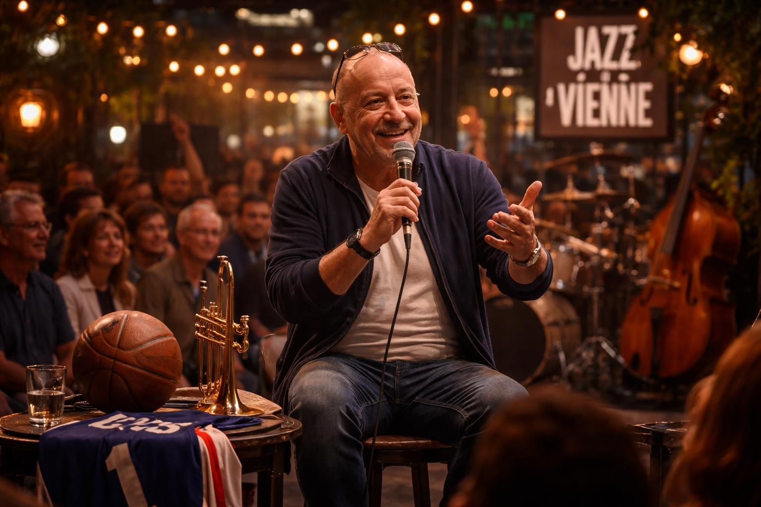 Les plus belles anecdotes du jazz et du sport avec Stéphane Belmondo lors du Festival Jazz à Vienne