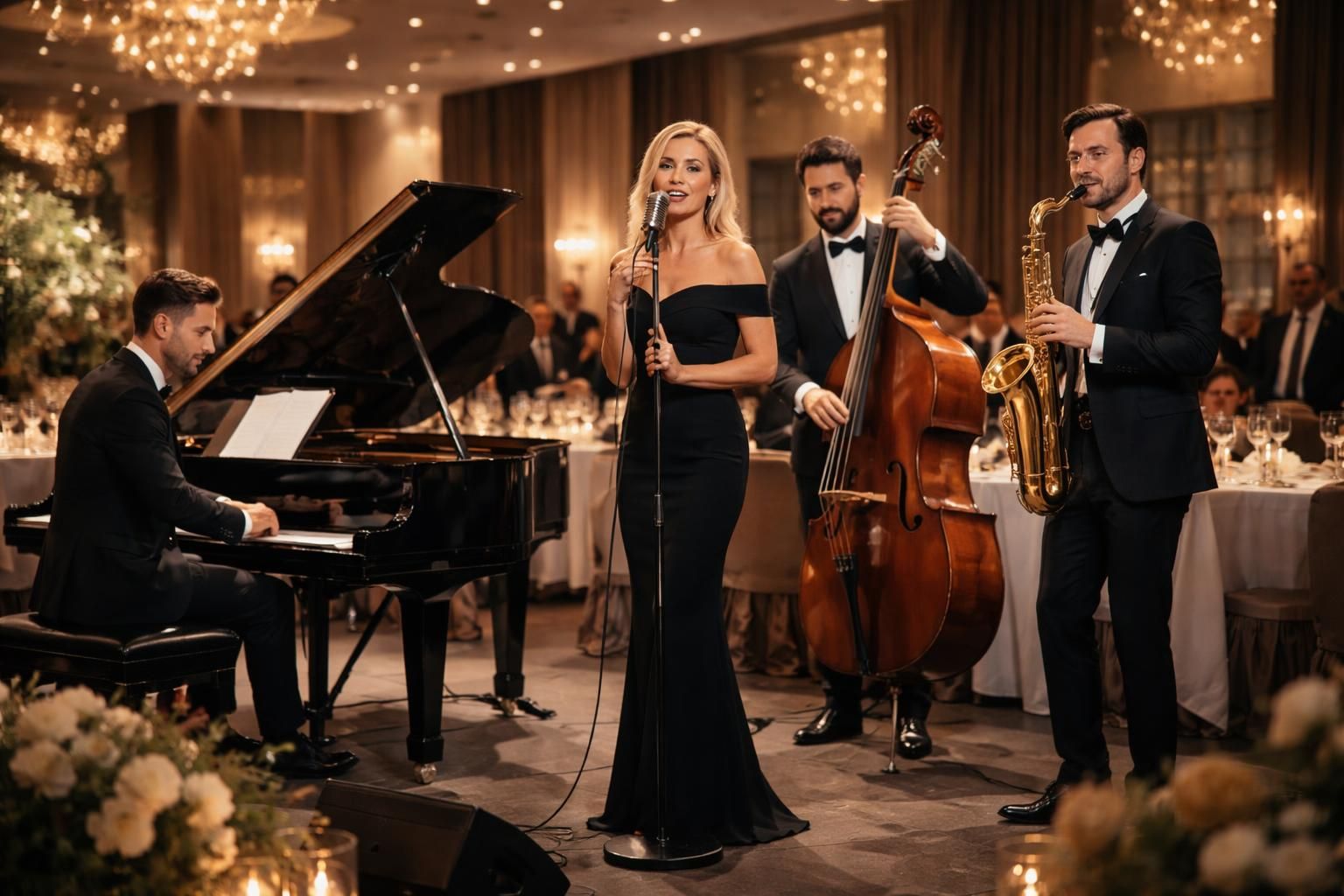 Prestations musicales professionnelles pour événements corporate et soirées d&rsquo;entreprise haut de gamme