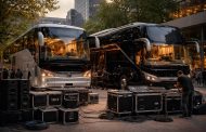 Tournée musicale en bus Setra et Neoplan pour artistes avec loges et équipements sonores