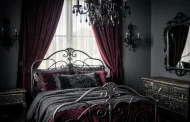 Sous les chandeliers noirs : créer une chambre gothique inspirée par les matières de la mode dark