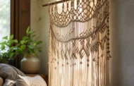 Rideau en macramé : des ouvertures décorées avec goût