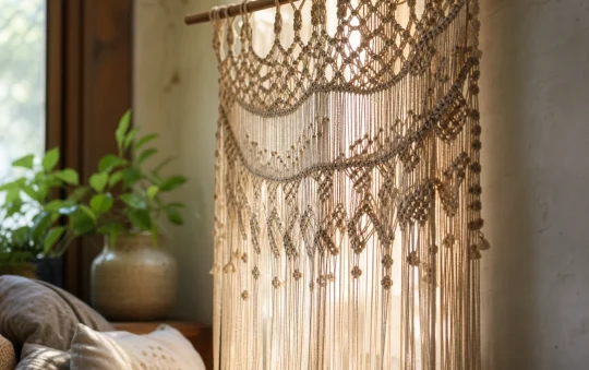 Rideau en macramé : des ouvertures décorées avec goût