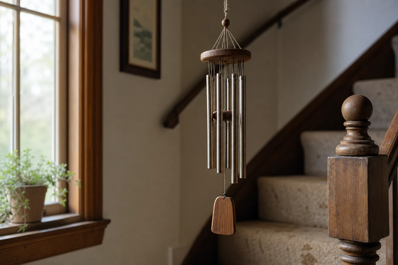 Le carillon à vent, l’objet déco qui insuffle du caractère à un escalier fade